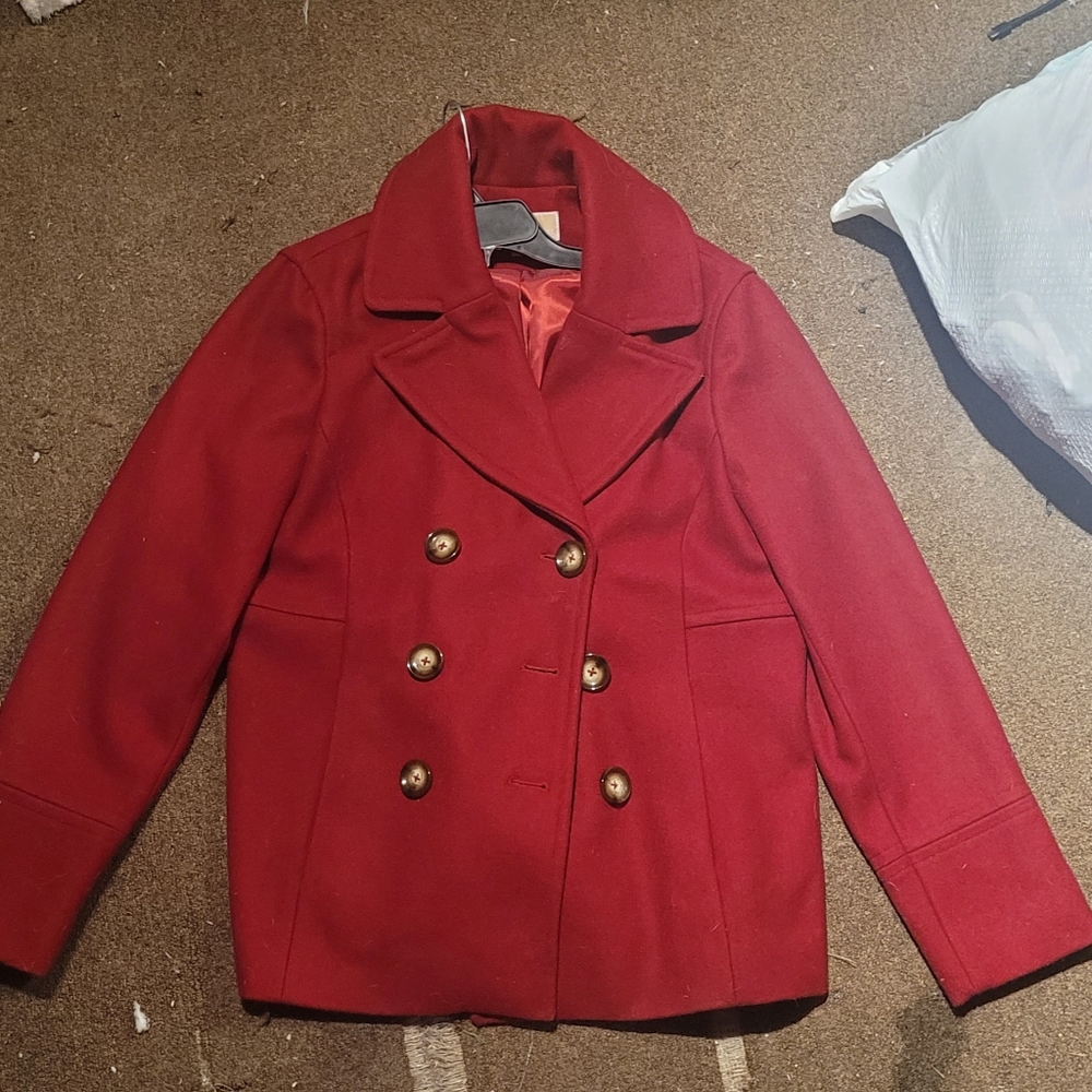 A wool Michael kors jacket.